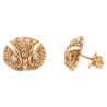 Vintage Pair of Diamond Novelty Owl Stud Earrings