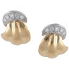 Pair of Diamond Bicolored Fan Gold