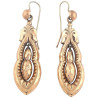 1890s Victorian Gold Pendant Earrings