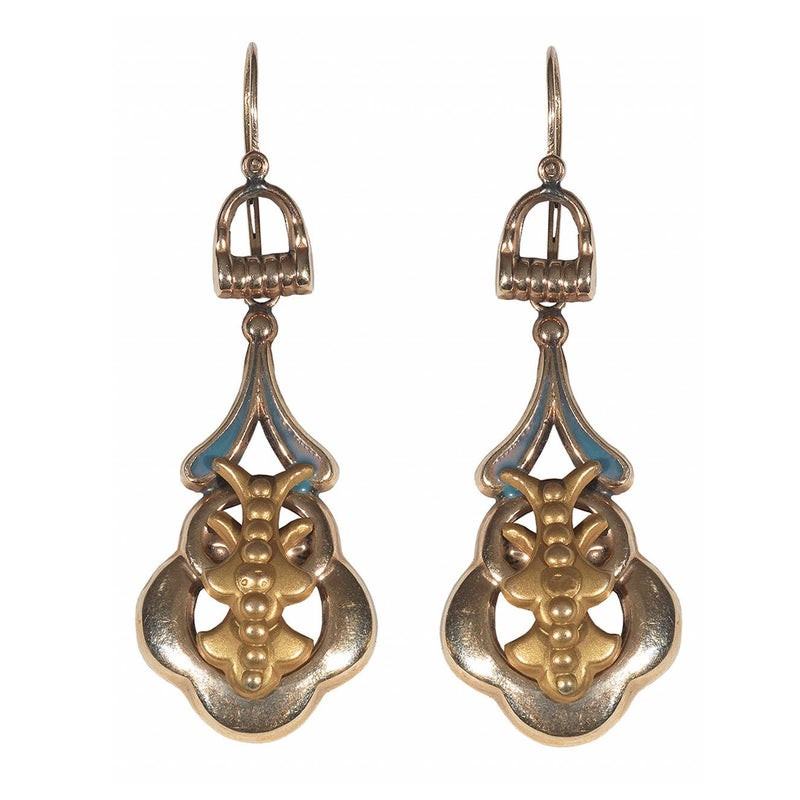 Pair of Antique Gold Earrings