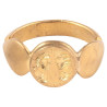 Early Byzantine Gold Ring Engraved With Married Couple