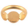 Early Byzantine Gold Ring Engraved With Married Couple