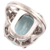 Retro Aquamarine And Diamond Dress Ring