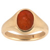 Roman Carnelian Gryllus Intaglio Set in Gold Ring circa 2nd Century A.D