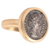 Gold Ring Featuring Roman Silver Denarius of Diva Faustina Senior 146 AD