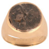 Men's 18K Yellow Gold Ancient Tanit Coin Ring