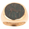 Ancient Authentic Tanit Coin 18KT Yellow Gold Ring