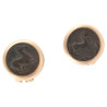 18K Yellow Gold Ancient Tanit Coin Earclips