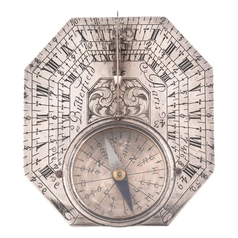 A Silver Butterfield Dial French Early 18th Century