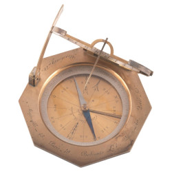 A Brass Equinoctial Dial French 1780ca