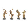 A Four of late 19th century Italian Gilt Bronze Figures Of Musical