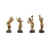 A Four of late 19th century Italian Gilt Bronze Figures Of Musical