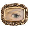 A Late 18th Century Gold Mounted 'Lover’s Eye' Miniature Brooch