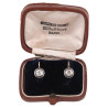 Antique Stud Earrings With Old European Cut Diamonds