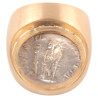 18kt Yellow Gold And Silver Roman Coin Severus Alexander (222-235 AD) Ring