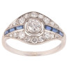 An Art Deco Sapphire And Diamond Ring Circa 1930