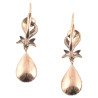 Antique Italian Pair Of Rose-Cut Diamond Earrings 1870ca