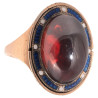 An Late 18th Century Garnet And Enamel Cluster Ring