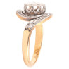 Antique Engagement Platinum Gold And Rose Diamond Ring 1900's