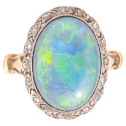 A Black Opal And Diamond...