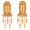 Etruscan Revival Gold Earrings Italy Late 19th Century