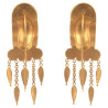 Etruscan Revival Gold Earrings Italy Late 19th Century