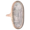 A Georgian Mourning Ring Oval Shaped Panel Painted En Grisaille 1790's