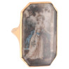 Antique Miniature Of A Elegant Lady Ring Of The Late 18th Century