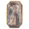 Antique Miniature Of A Elegant Lady Ring Of The Late 18th Century