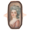 Late 18th Century Portrait Miniature Ring Of A Lady