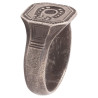 Silver Merchant's Men's Ring Seal With Symbols Of Horseshoe XV Sec.