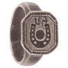 Silver Merchant's Men's Ring Seal With Symbols Of Horseshoe XV Sec.