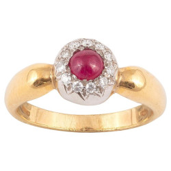 18 Karat Yellow Gold Ruby...