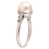 Platinum Natural Pearl And Rose Cut Diamond Ring Circa 1910