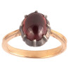 Oval Cabochon Garnet Georgian Revival Ring