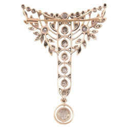 Art Nouveau Diamond Brooch/Pendant Circa 1900