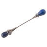 An Platinum Lapis Lazuli And Diamond Jabot Pin Circa 1920