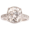 Art Deco Single Stone 6.32ct Cushion Cut Diamond Ring , circa 1930's