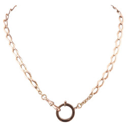 A 18kt Rose Gold Watch Chain Necklace