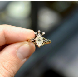 A Late 18th Century Rose-Cut Diamond Single Stone Ring