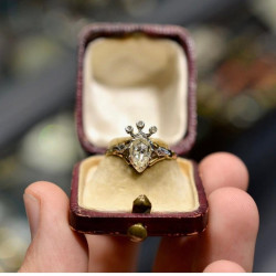 A Late 18th Century Rose-Cut Diamond Single Stone Ring