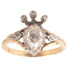 A Late 18th Century Rose-Cut Diamond Single Stone Ring