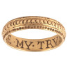 A 17th Century English Gold Posy Ring