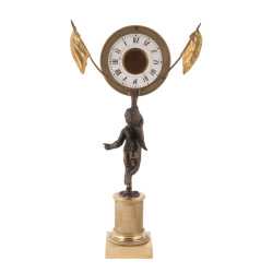 An Empire Gilt Bronze Mantel Clock First Quarter 19th Century