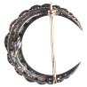 A Crescent Moon Brooch with 4.5ct Old Cut Diamonds, circa 1900's