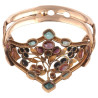 Rare Floral Giardinetti Antique Bangle Bracelet