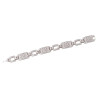 Retro 18kt White Gold Diamond Bracelet 1970's