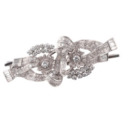 Diamond Double-Clip/Brooch,...