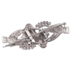 Diamond Double-Clip/Brooch, Circa 1950