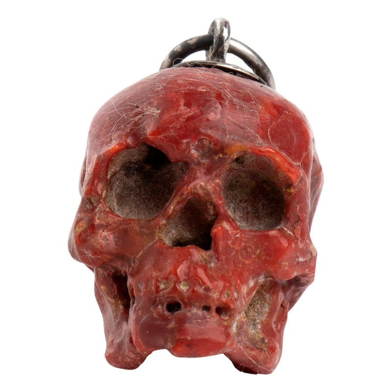 Pendant Memento Mori Red Corallum Rubrum  Italy 18th Century